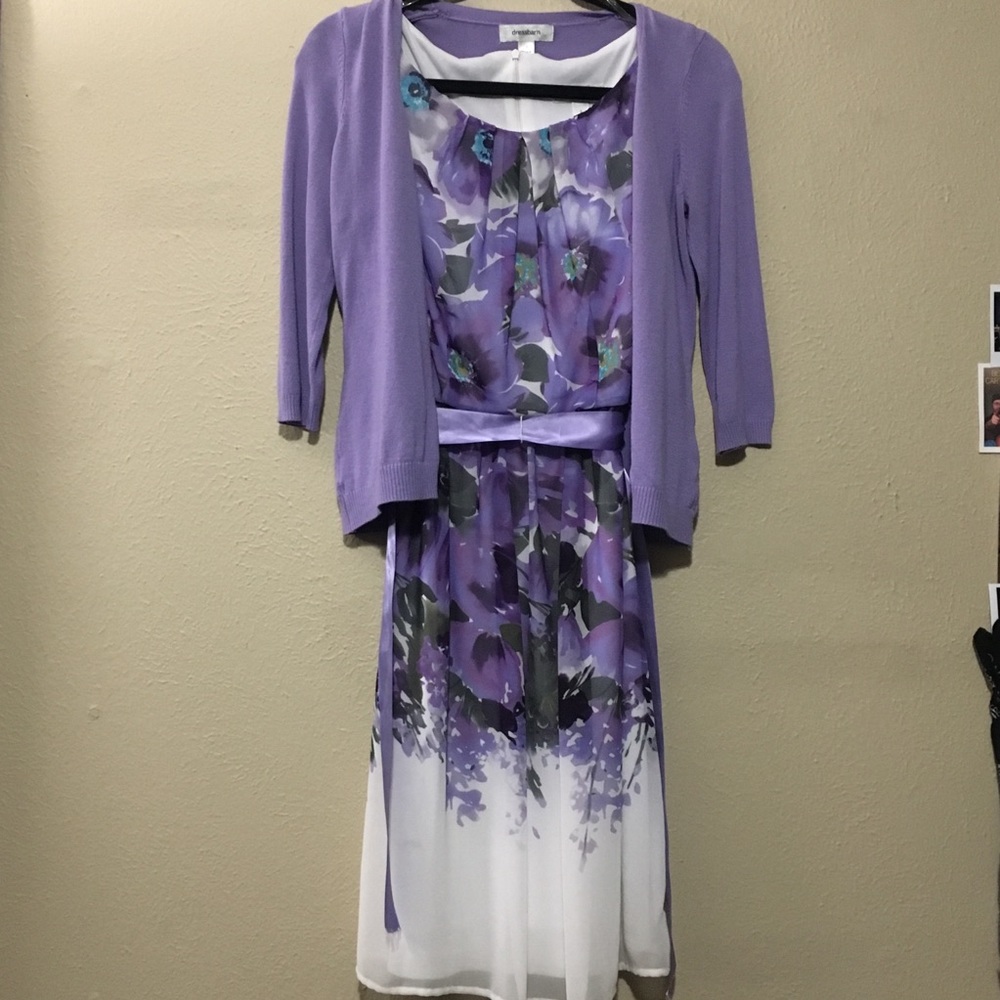 DressBarn Floral Lavender